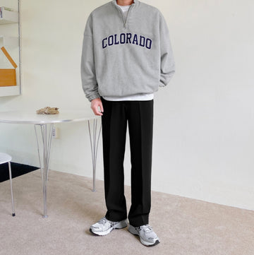 Akon Half Zip-Up Pile Sweatshirt